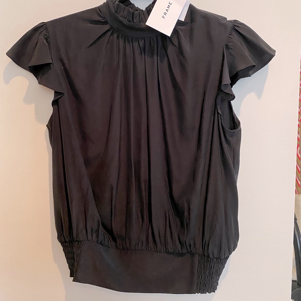 FRAME Black Blouse